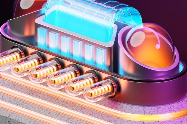 A detailed graphical representation of a lithium-ion battery's internal structure, highlighting the flow of ions during charging and discharging, overlaid with a machine learning algorithm visualizing real-time optimization.