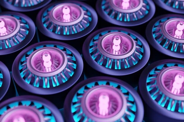Close-up shot of the Zero SR/F's battery pack, highlighting its high-density cells and advanced thermal management system, conveying the advanced technology behind its extended range.