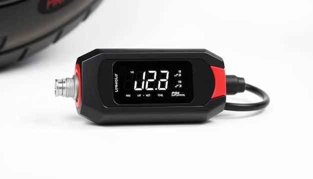 A detailed shot of the 2024 Honda CBR650R's LCD display, powered on and showing various readouts like speed, RPM, gear position, and fuel level. The focus is on the clarity and readability of the display.